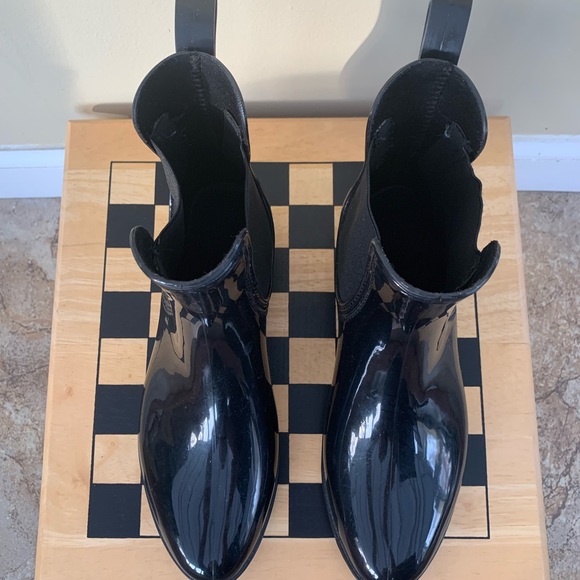 INC International Concepts black rain boots - Picture 6 of 7